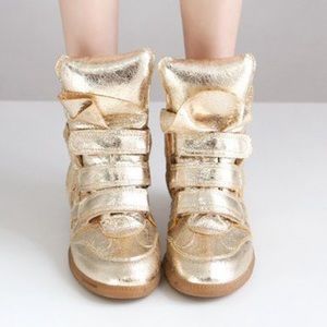 💫UBER RARE Isabel Marant Bird Metallic Sneakers💥